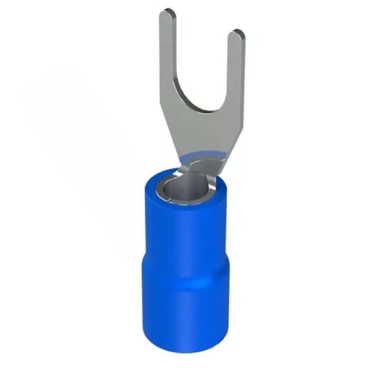 CONECTOR TERMINAL FORQUILHA GARFO PRE ISOLADO 1,5/2,5MM AZUL