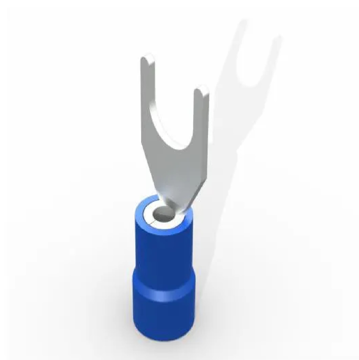 CONECTOR TERMINAL FORQUILHA GARFO PRE ISOLADO 1,5/2,5MM AZUL