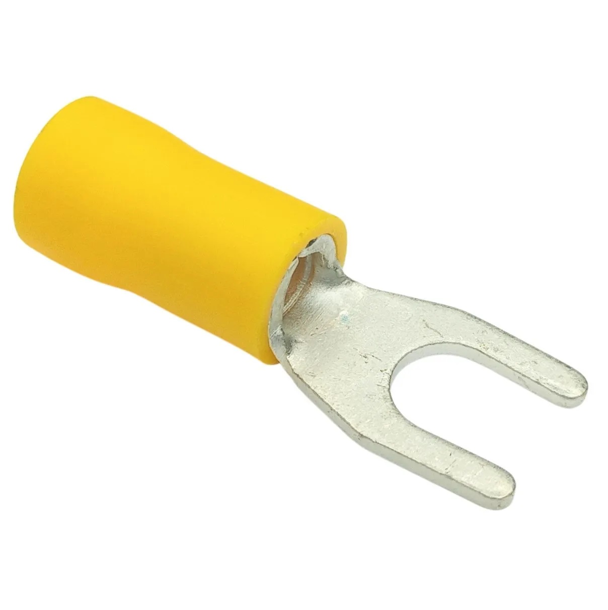 CONECTOR TERMINAL FORQUILHA GARFO PRE ISOLADO 4/6MM AMARELO