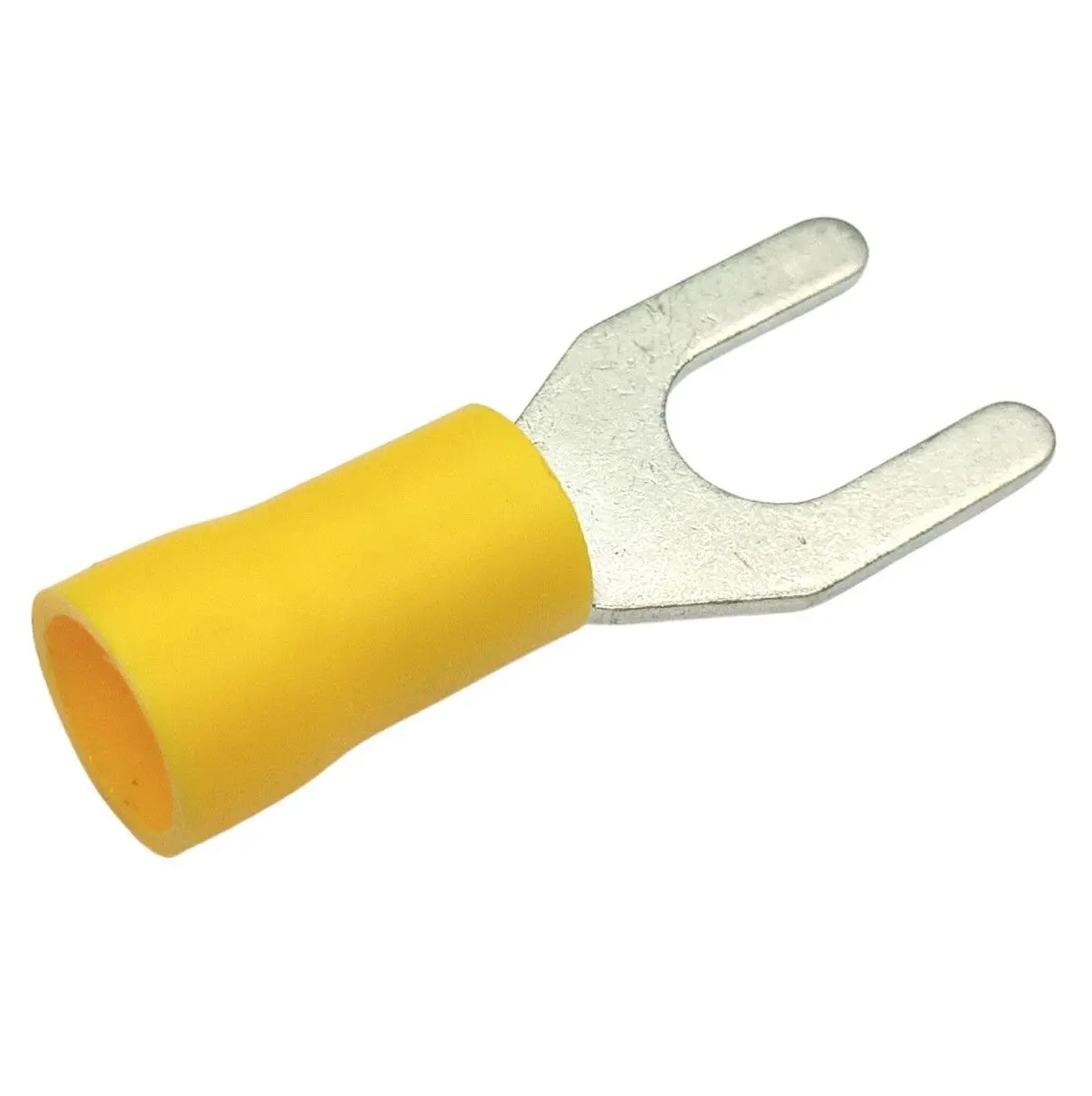 CONECTOR TERMINAL FORQUILHA GARFO PRE ISOLADO 4/6MM AMARELO