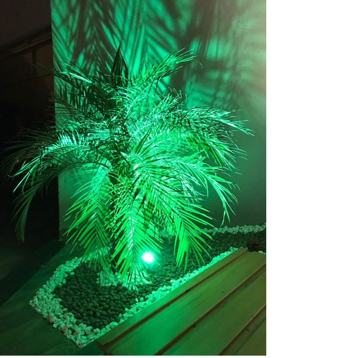 Luminária Spot Espeto Jardim LED Verde 5w Prova Dagua Embuled