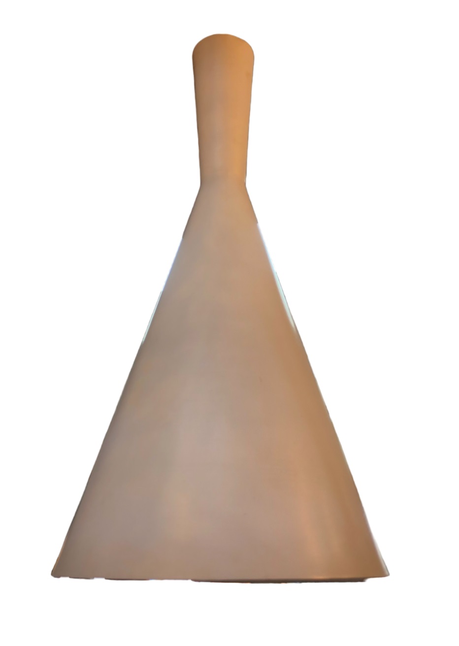 Luminária Pendente Cone Chinês em Alumínio para 1 Lâmpada E27 Branco 88460604 Blumenau Iluminação