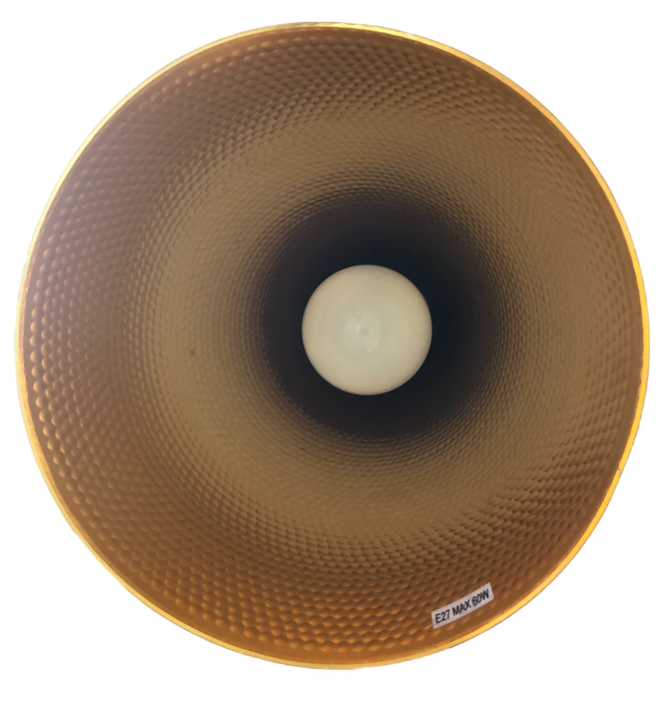 Luminária Pendente Cone Chinês em Alumínio para 1 Lâmpada E27 Branco 88460604 Blumenau Iluminação