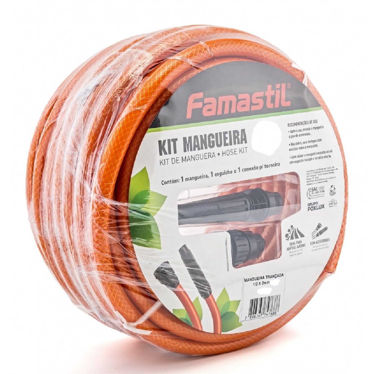 Mangueira Trançada Premium para Jardim 1/2 pol. por Metro F90.10 Foxlux