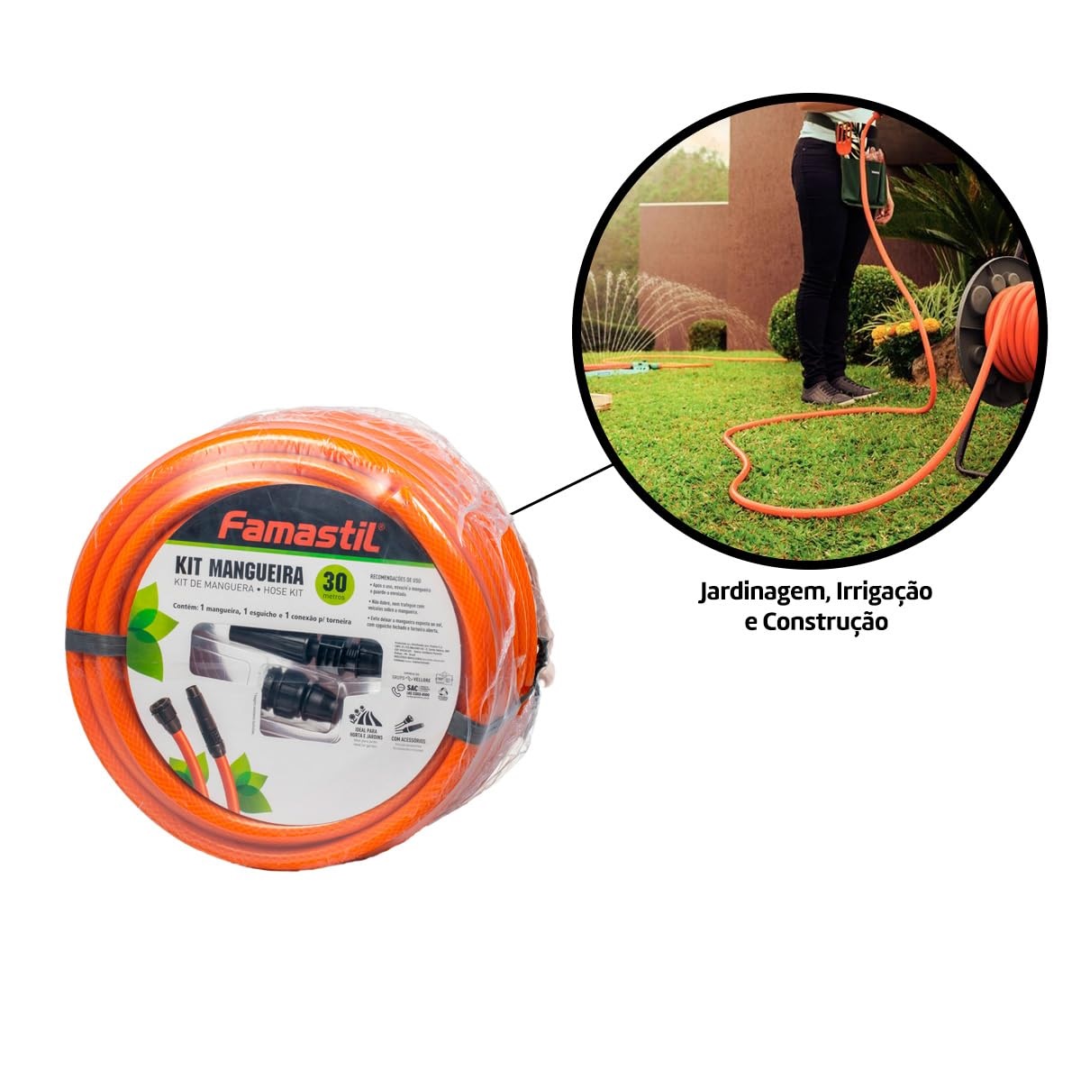 Mangueira Trançada Premium para Jardim 1/2 pol. por Metro F90.10 Foxlux