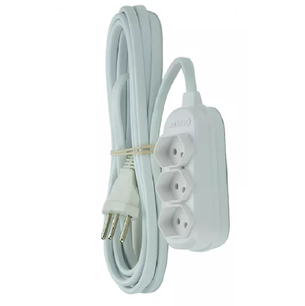 Extensao 3 Tomadas 2P+T 10a 10 M Brabnc 25300310555 Fiolux