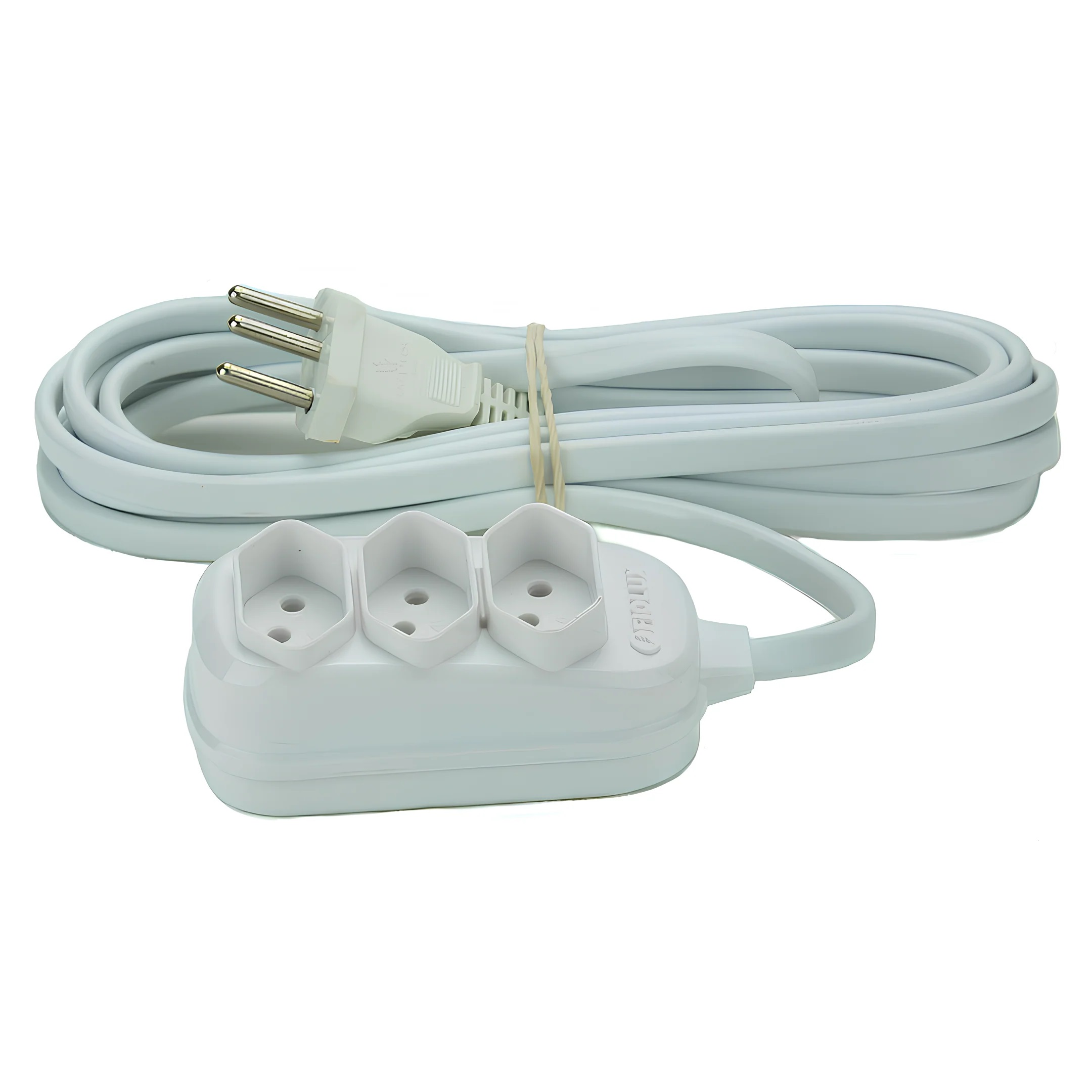 Extensao 3 Tomadas 2P+T 10a 10 M Brabnc 25300310555 Fiolux