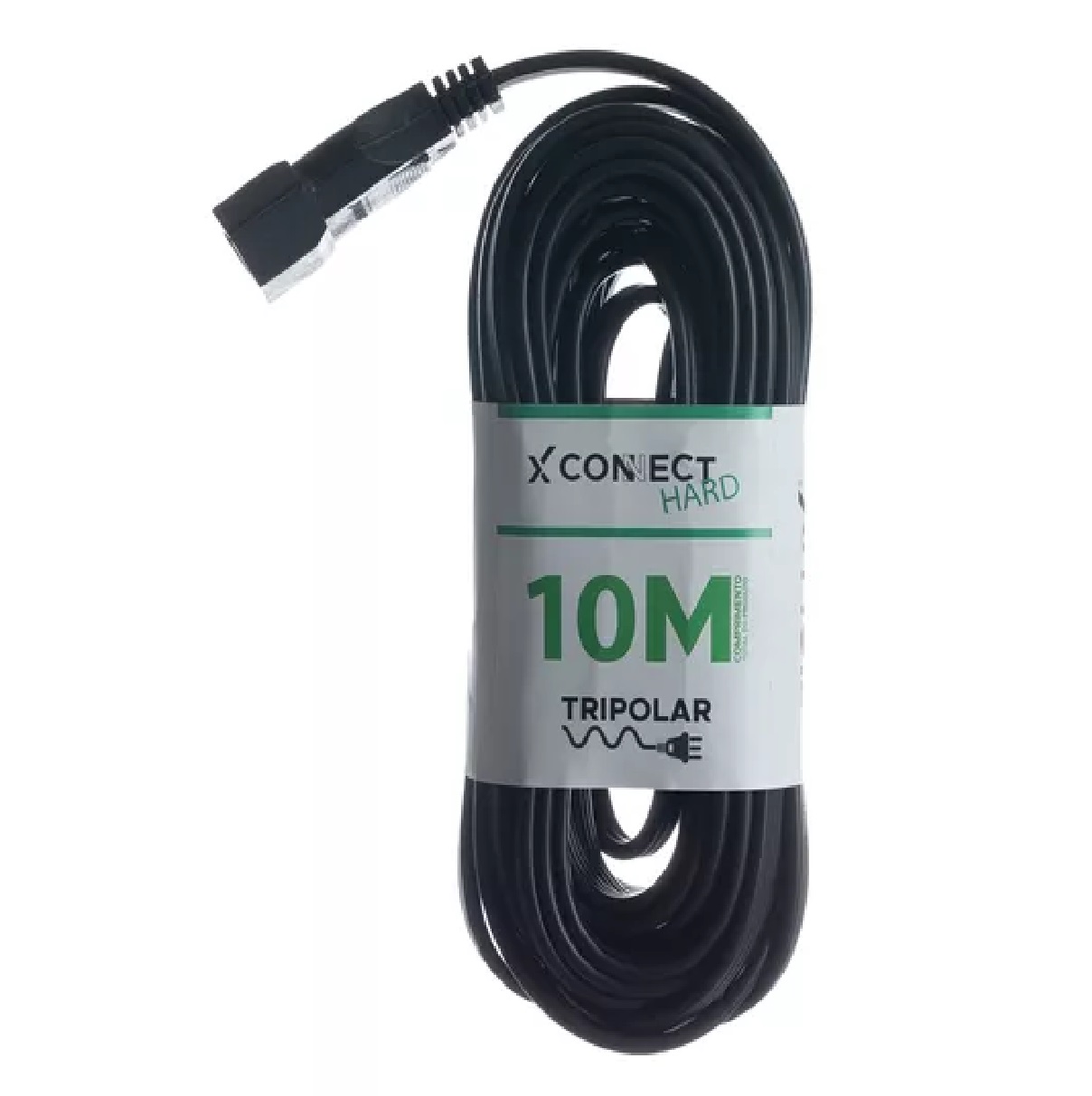 Extensão 10 M Tripolar 10a Connect Hard Preto 26300110111 Fiolux