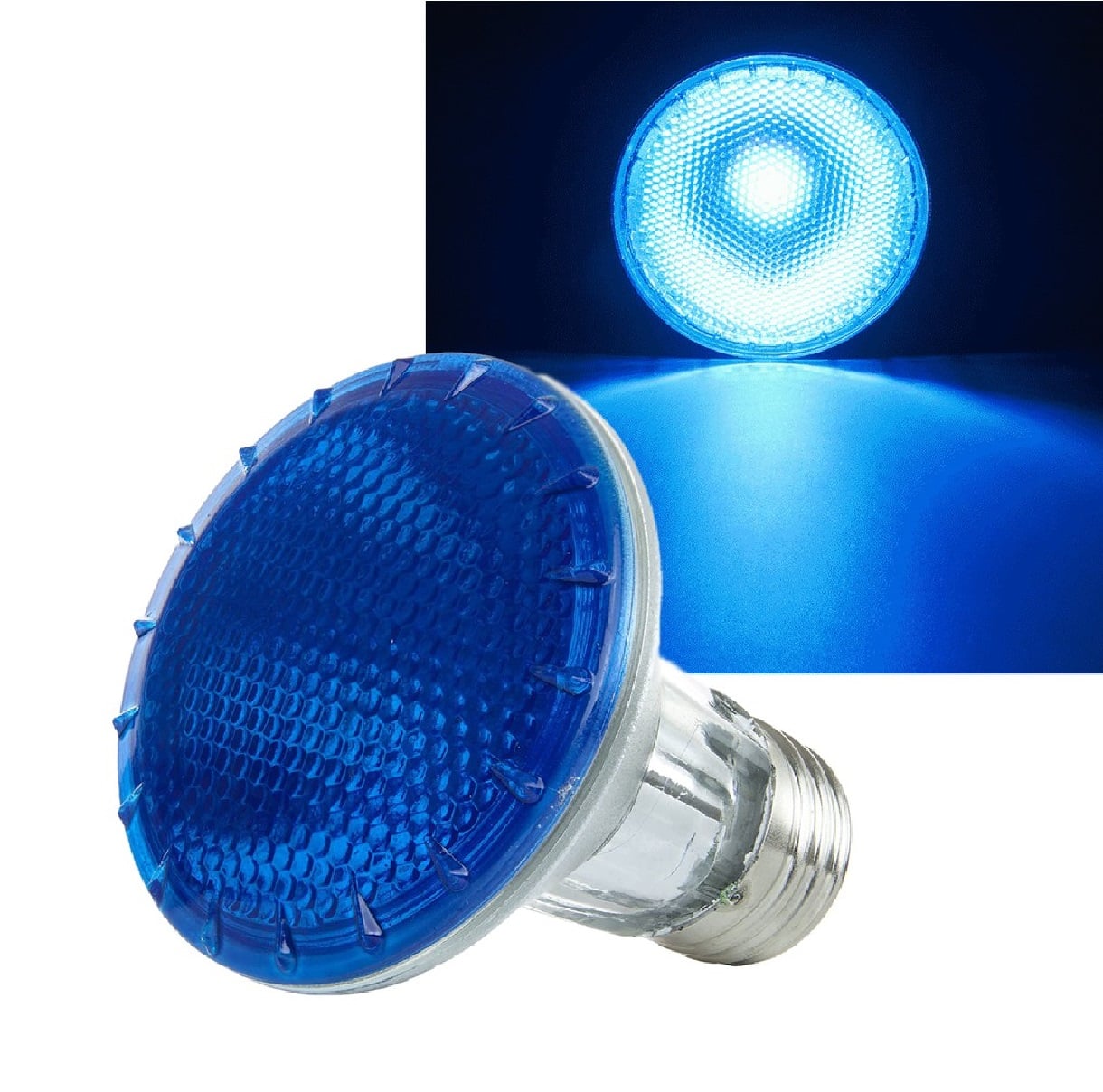 Lâmpada Halógena PAR20 50 W 220 V E27 Azul Avant