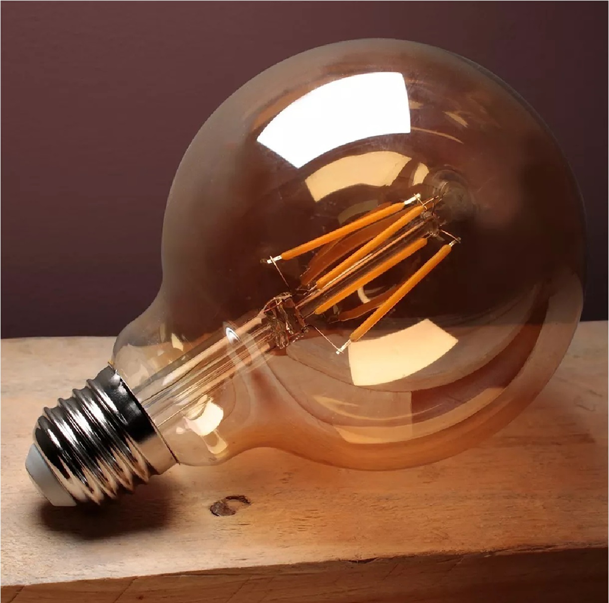 Lampada LED Filamento Bulbo G95 Diamante 4w Retro E27 2200k Embuled 60899