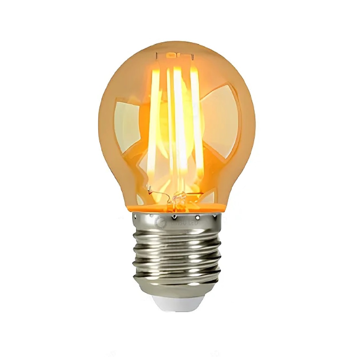 Lâmpada Bolinha LED Filamento 2 W Retro E27 Ambar G45 60743 EmbuLED