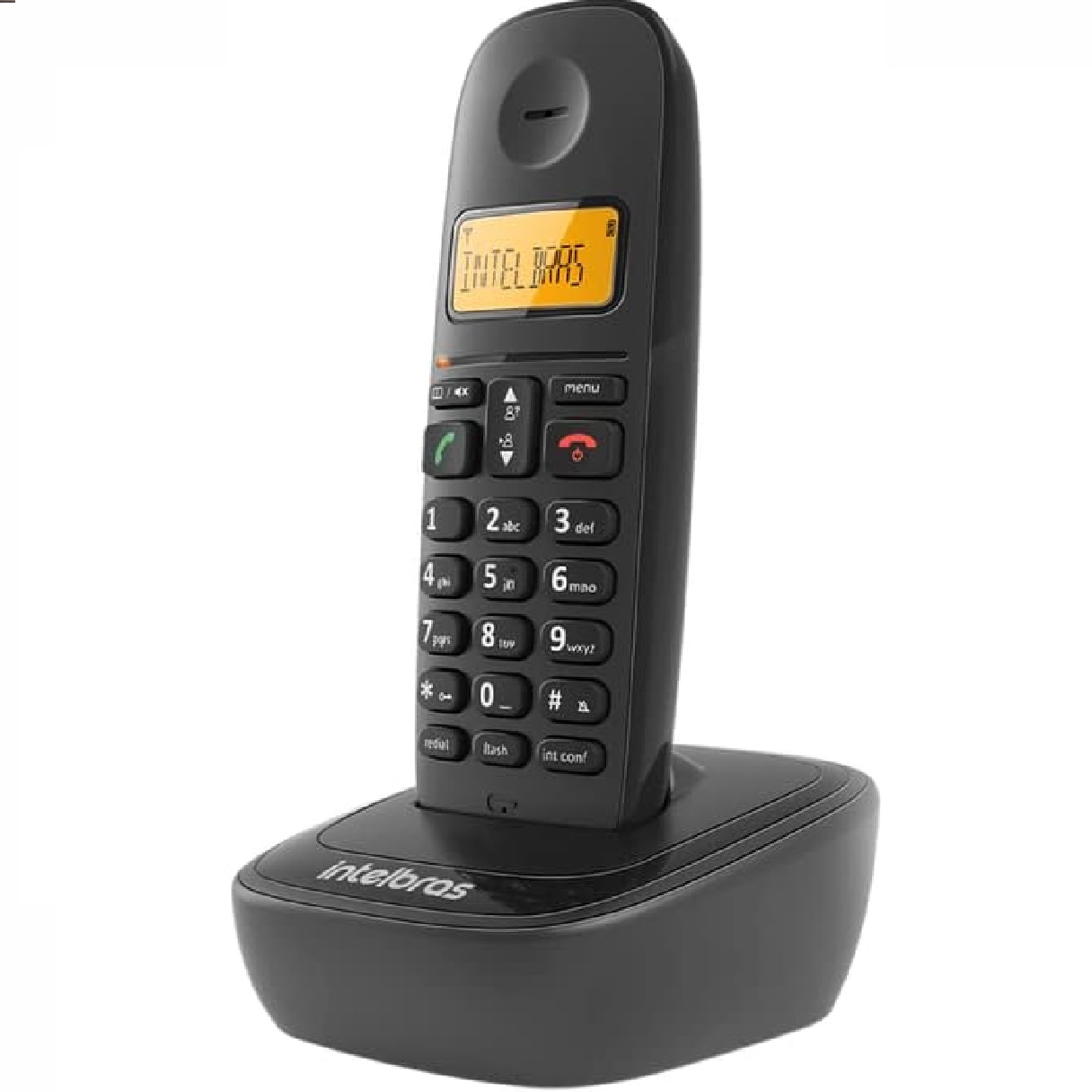 Telefone Sem Fio Intelbras TS 2510 Preto Identificador De Chamada