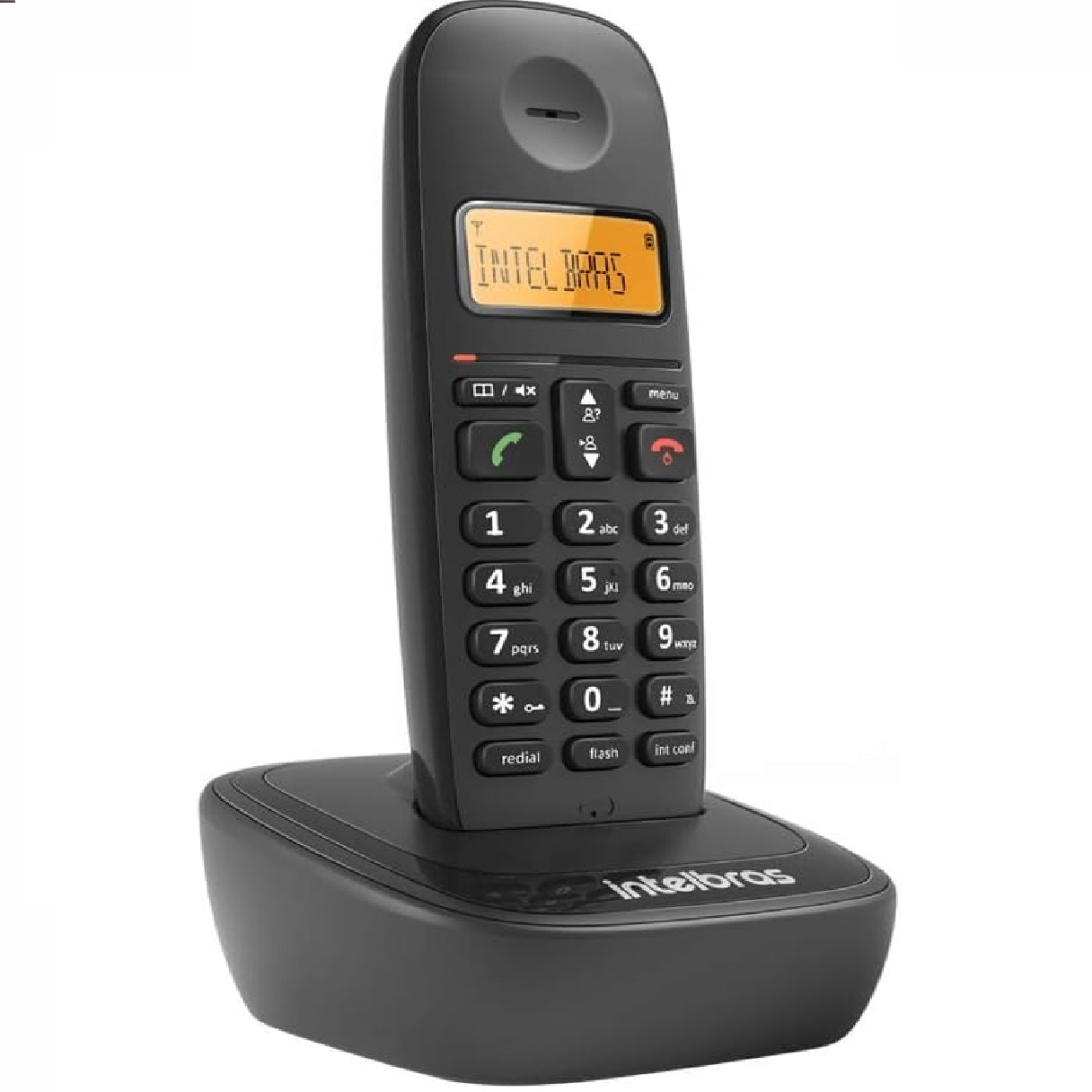 Telefone Sem Fio Intelbras TS 2510 Preto Identificador De Chamada