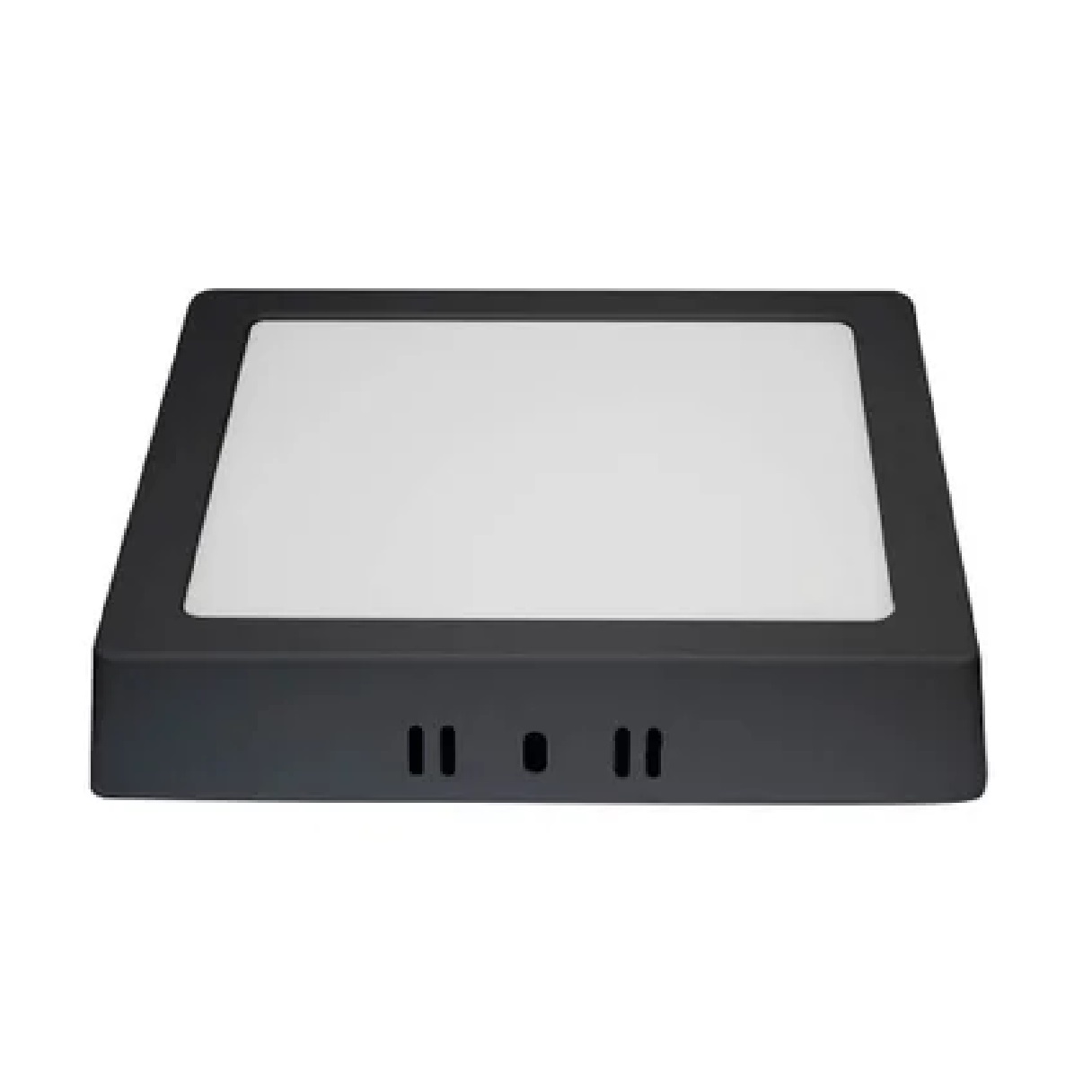 Painel Sobrepor LED Slim Quadrado 12 W Bivolt 3000k Preto Blumenau Iluminação