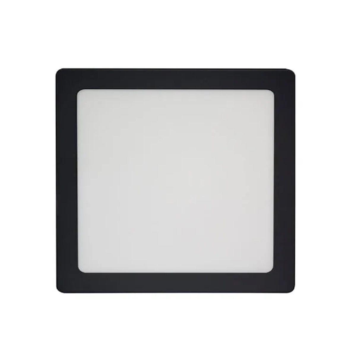 Painel Sobrepor LED Slim Quadrado 12 W Bivolt 3000k Preto Blumenau Iluminação