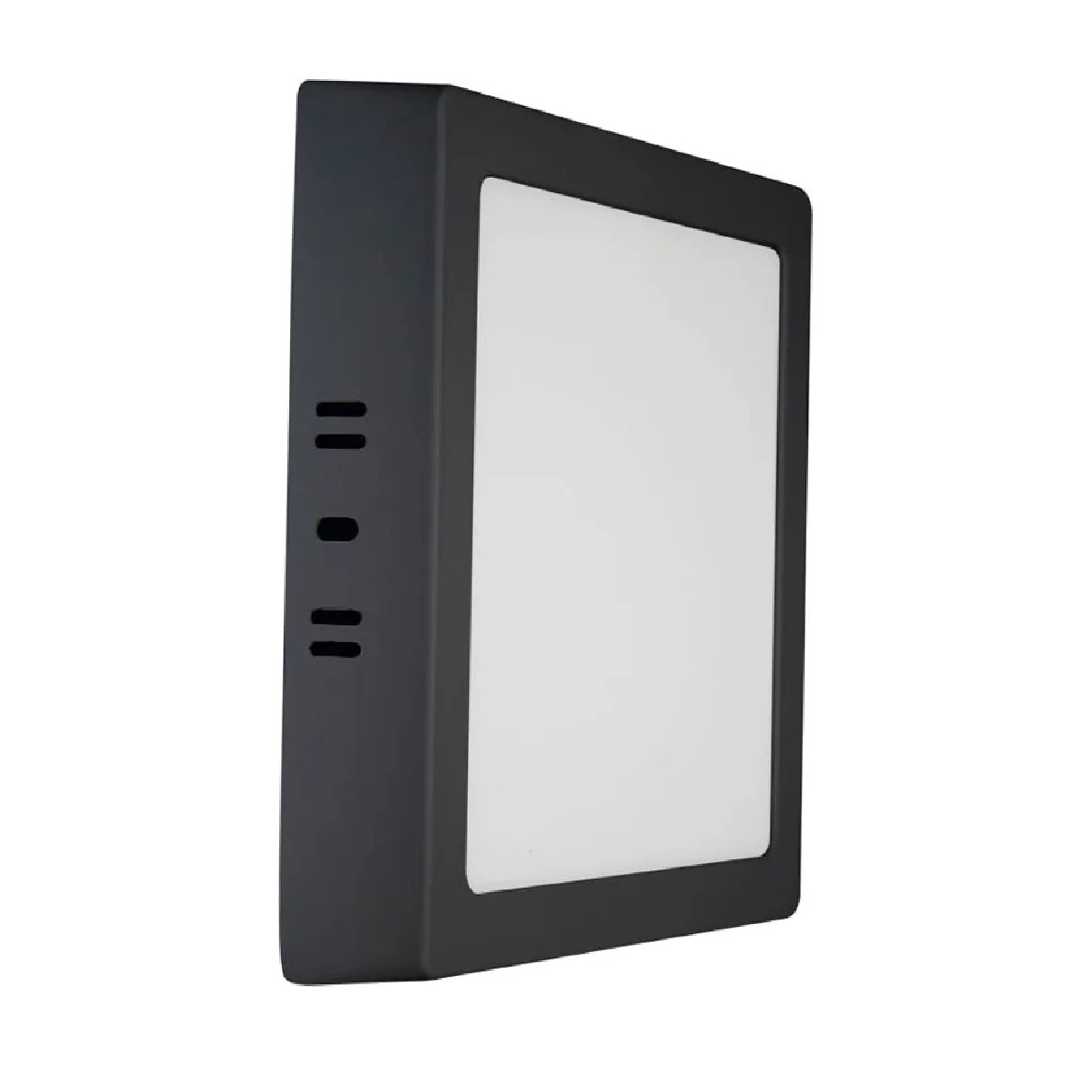 Painel Sobrepor LED Slim Quadrado 12 W Bivolt 3000k Preto Blumenau Iluminação