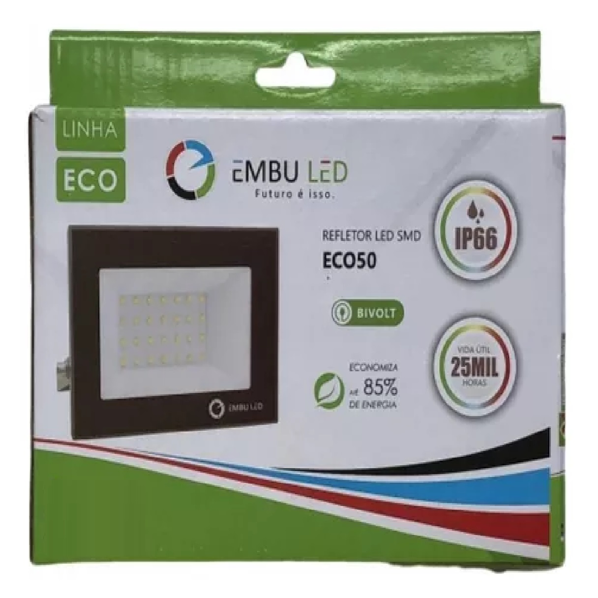 Projetor LED 50 W RGB Bivolt 60998 Embuled
