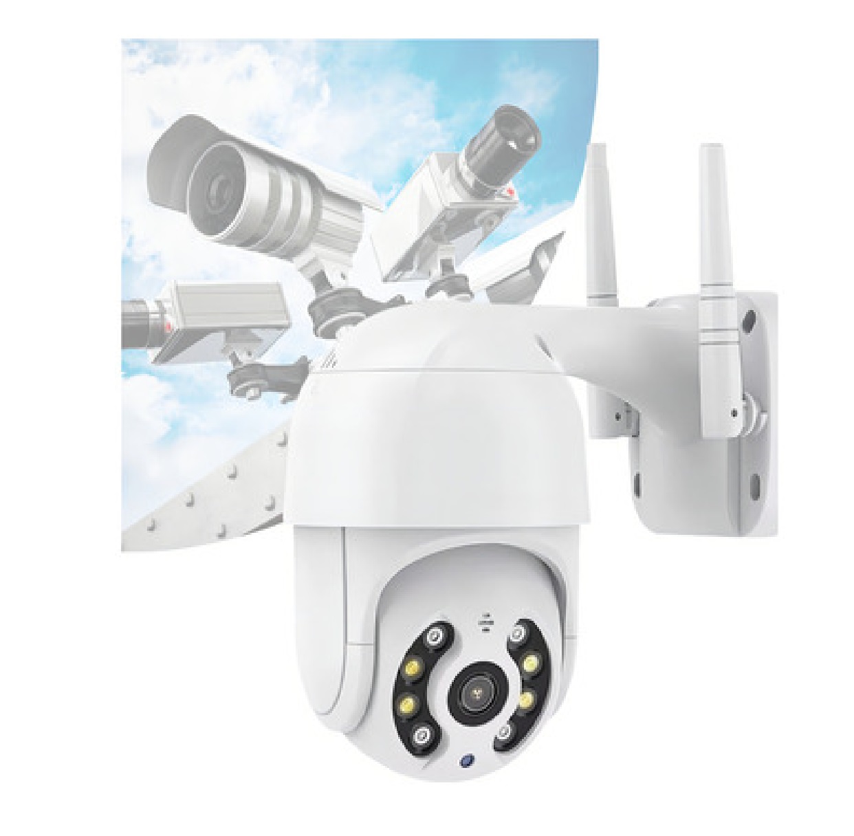 Câmera Wi-Fi A8 Full HD 2 MP com PTZ e Visão Noturna Elétrica Bichuette