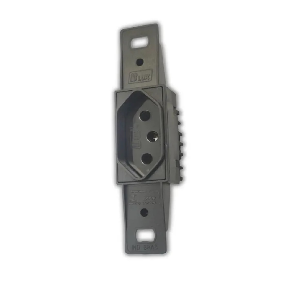 Tomada 2P+T Hexagonal para Condulete 20 A 250 V Haste Longa Preta 98061 B.Lux