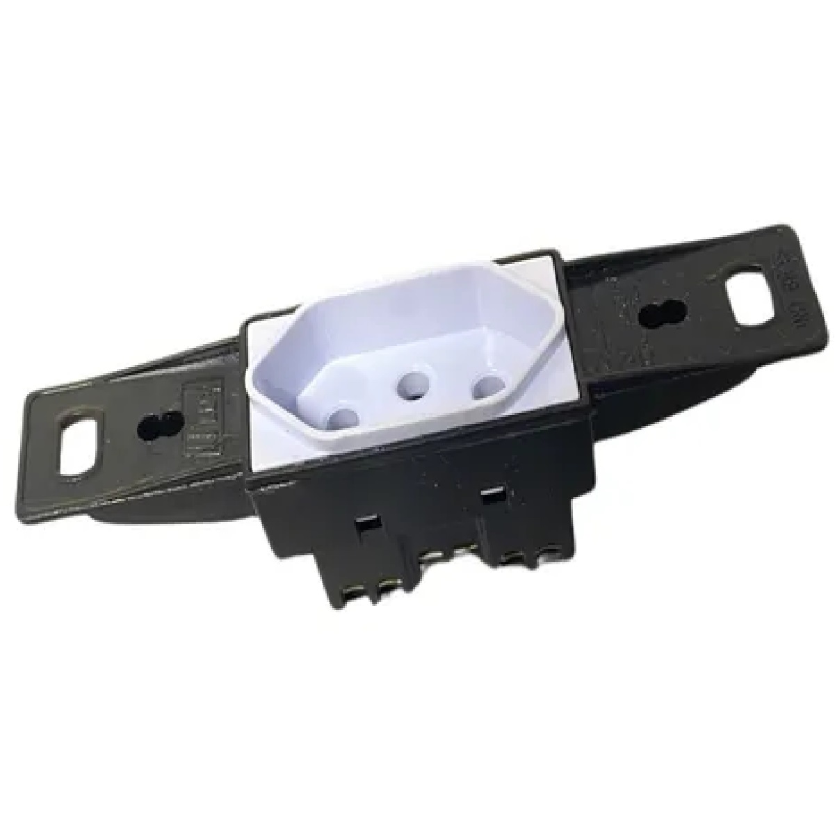 Tomada 2P+T Hexagonal para Condulete 10 A 250 V Haste Longa Branca 97845 B.Lux