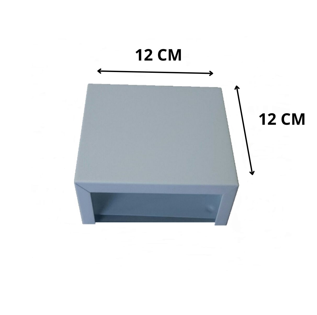 Arandela de Alumínio 2 Focos Frente Lisa 12 x 12 x 5 1x G9 Branco MOD103EBR Foco Iluminação