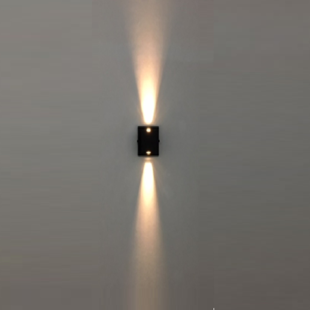 Arandela de Alumínio 2 Focos Lente Frontal 11 x 11 x 7,5 1x G9 Preto MOD1385PT Foco Iluminação