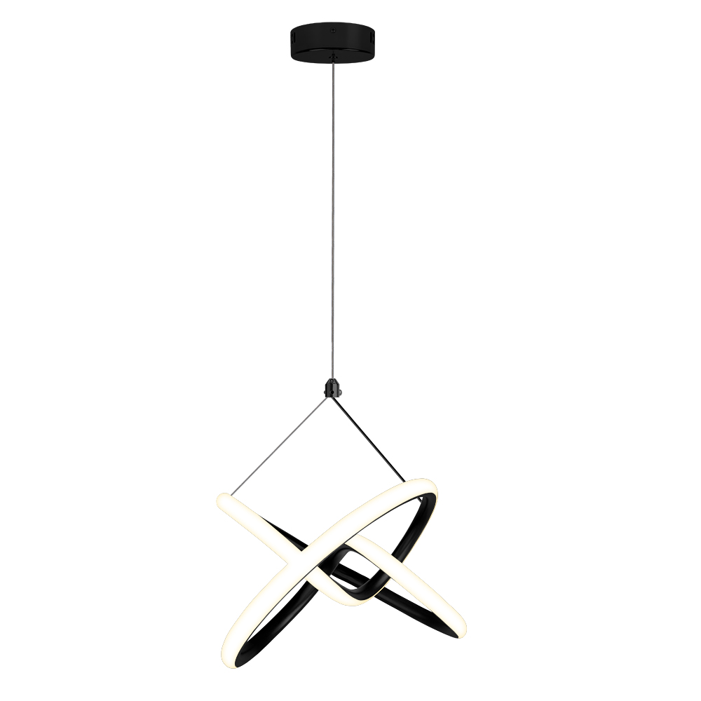 Pendente LED Lupi 195 mm 24 W 3000 K Bivolt Preto 60223001 Blumenau Iluminação