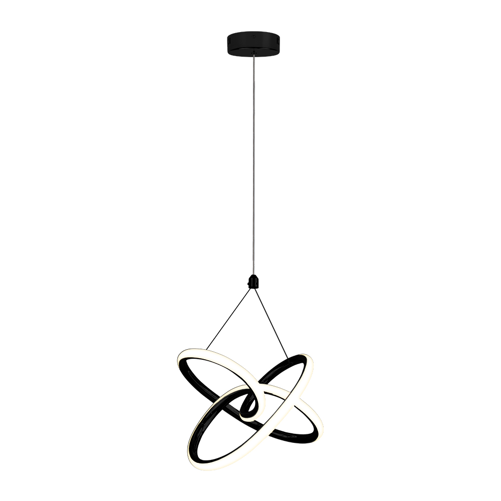 Pendente LED Lupi 195 mm 24 W 3000 K Bivolt Preto 60223001 Blumenau Iluminação