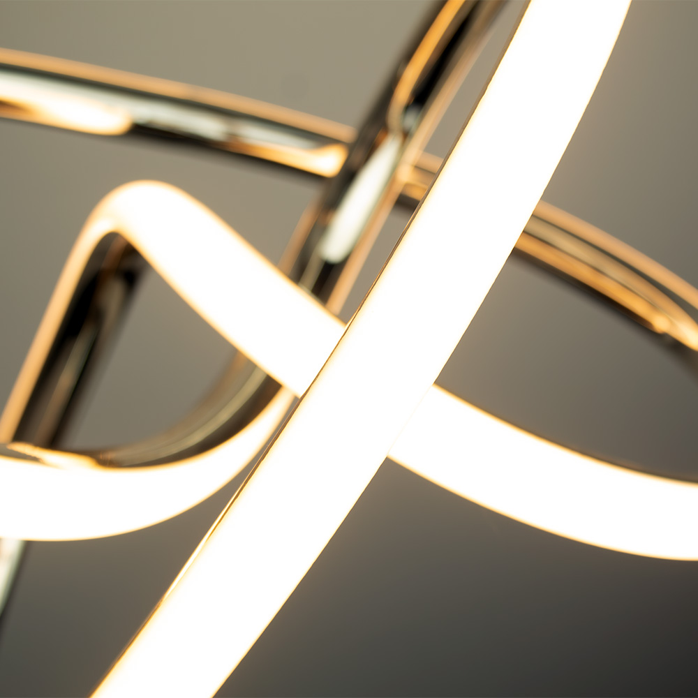 Pendente LED Lupi 195 mm 24 W 3000 K Bivolt Dourado 60223082 Blumenau Iluminação