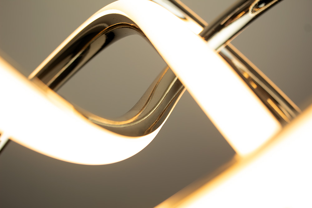 Pendente LED Lupi 195 mm 24 W 3000 K Bivolt Dourado 60223082 Blumenau Iluminação