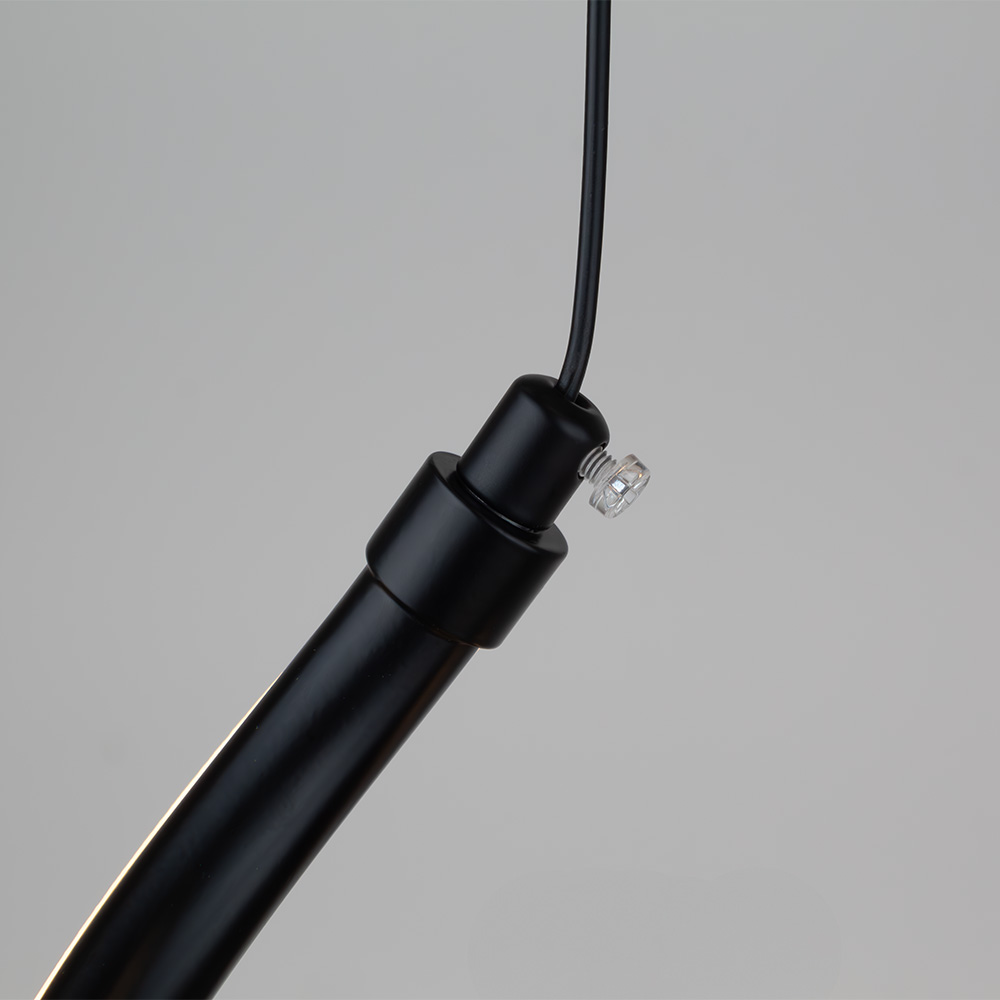 Pendente LED Espiral 365 mm 18 W 3000 K Bivolt Preto 60253001 Blumenau Iluminação