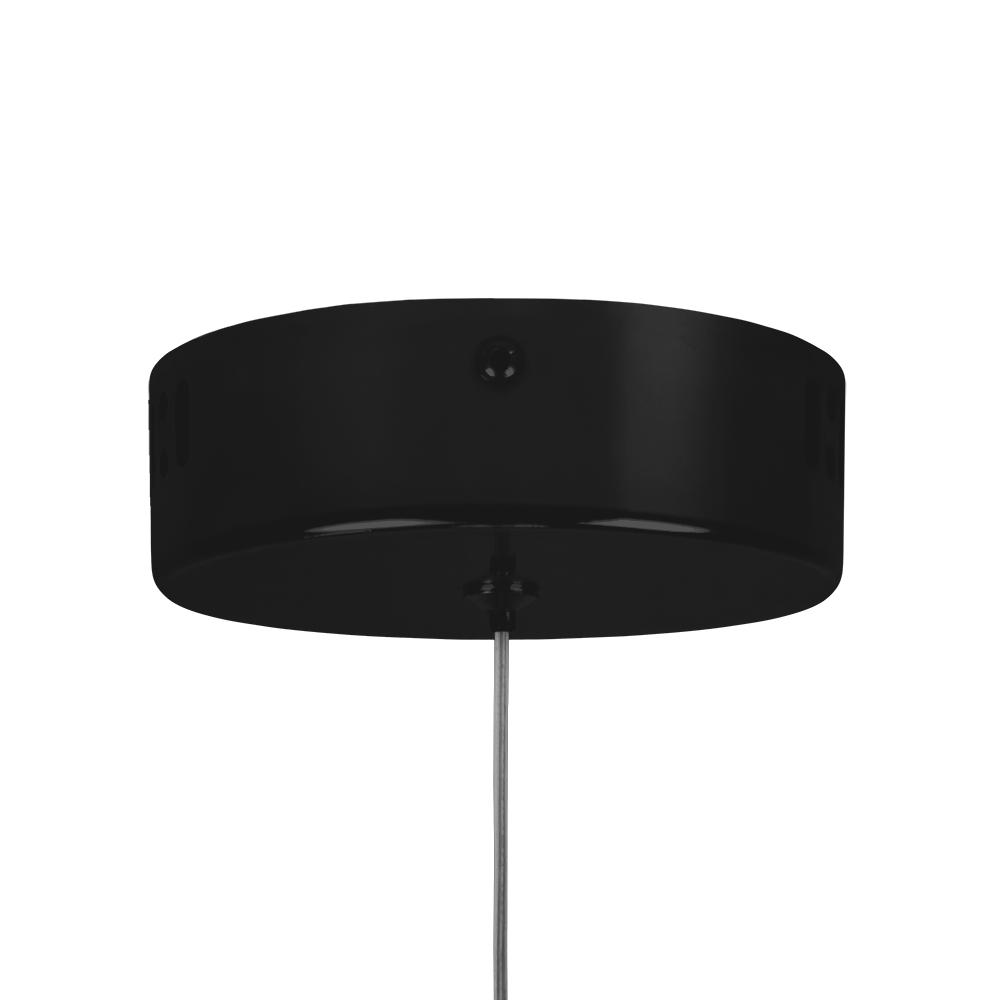 Pendente LED Espiral 365 mm 18 W 3000 K Bivolt Preto 60253001 Blumenau Iluminação