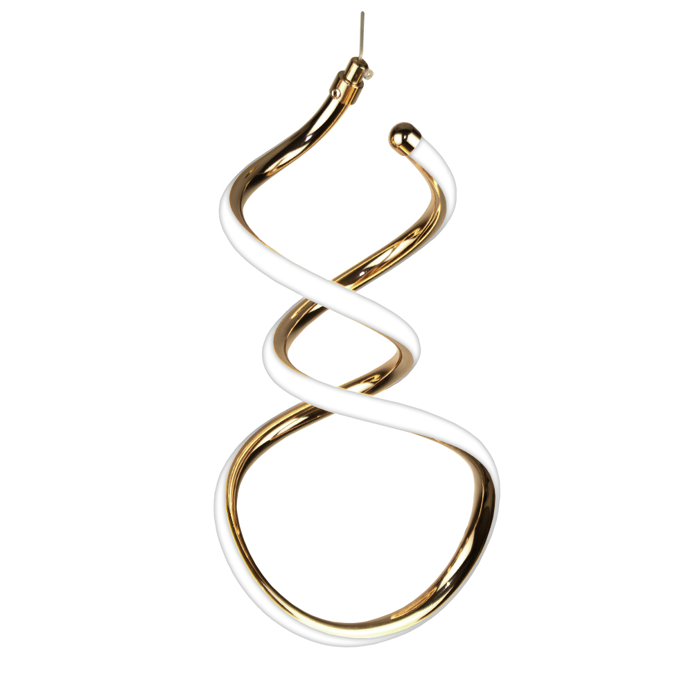 Pendente LED Espiral 365 mm 18 W 3000 K Bivolt Dourado 60253082 Blumenau Iluminação
