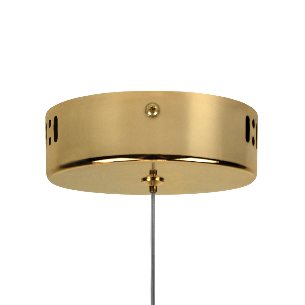 Pendente LED Espiral 365 mm 18 W 3000 K Bivolt Dourado 60253082 Blumenau Iluminação