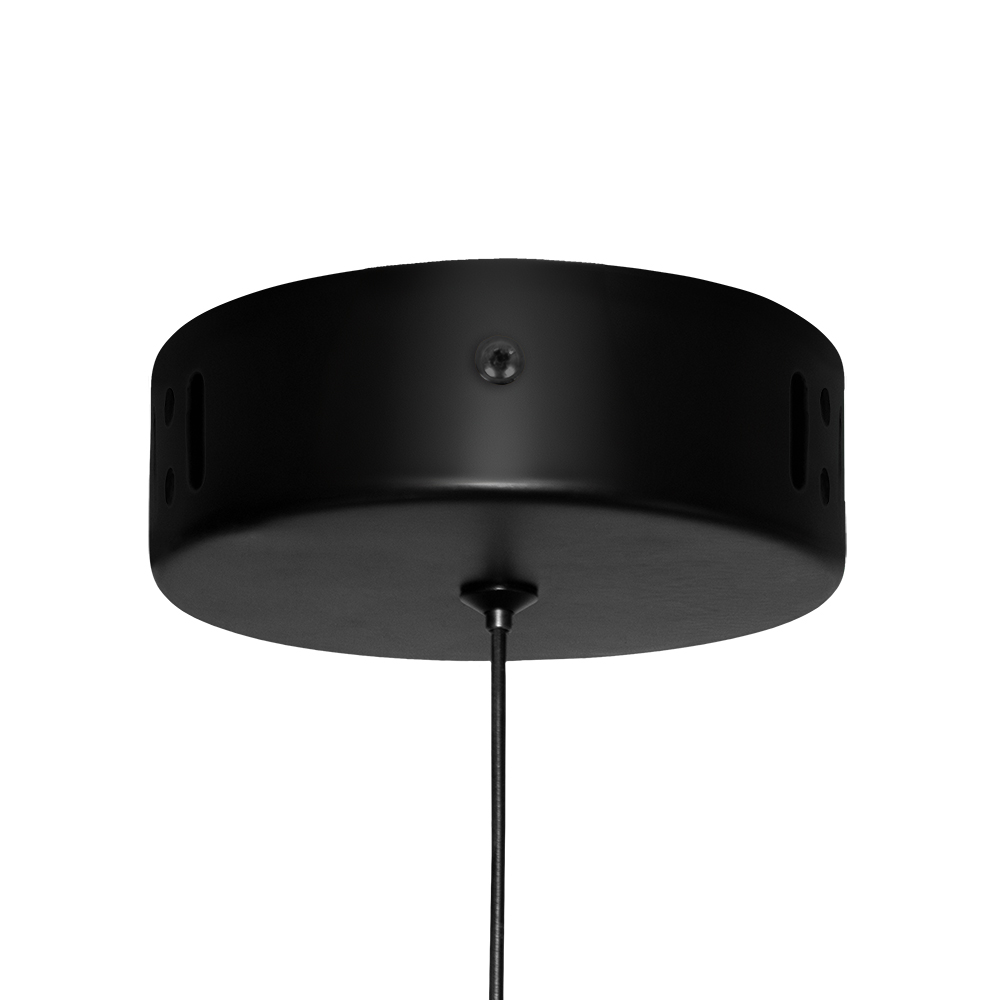 Pendente LED Onda 325 mm 24 W 3000 K Bivolt Preto 60213001 Blumenau Iluminação
