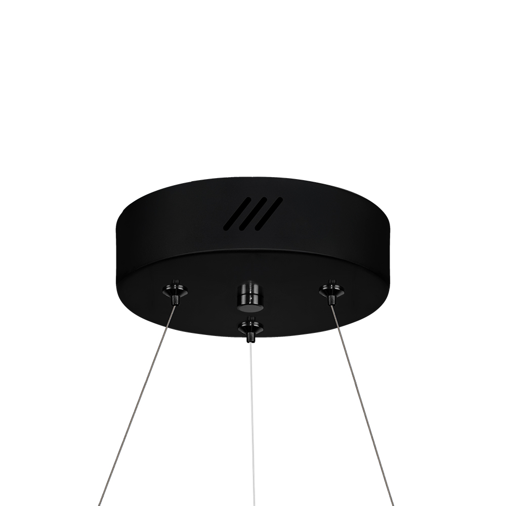 Pendente LED Laço 570 mm 36 W 3000 K Bivolt Preto 60263001 Blumenau Iluminação