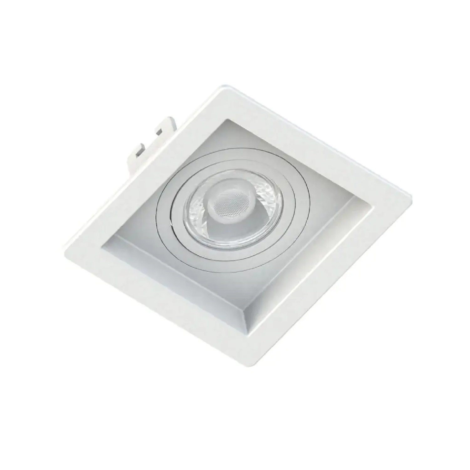 Spot de Embutir Quadrado Recuado para Lâmpada MR16 Branco 70 x 70 mm 1062210 Moon