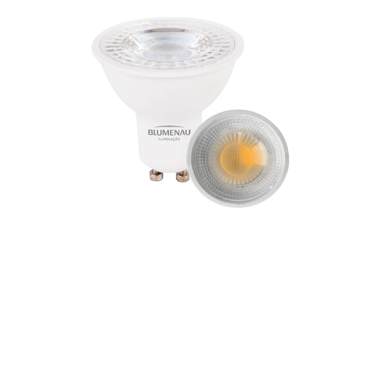 Lâmpada LED Dicróica MR16 GU10 7 W 3000 K Bivolt Blumenau Iluminação