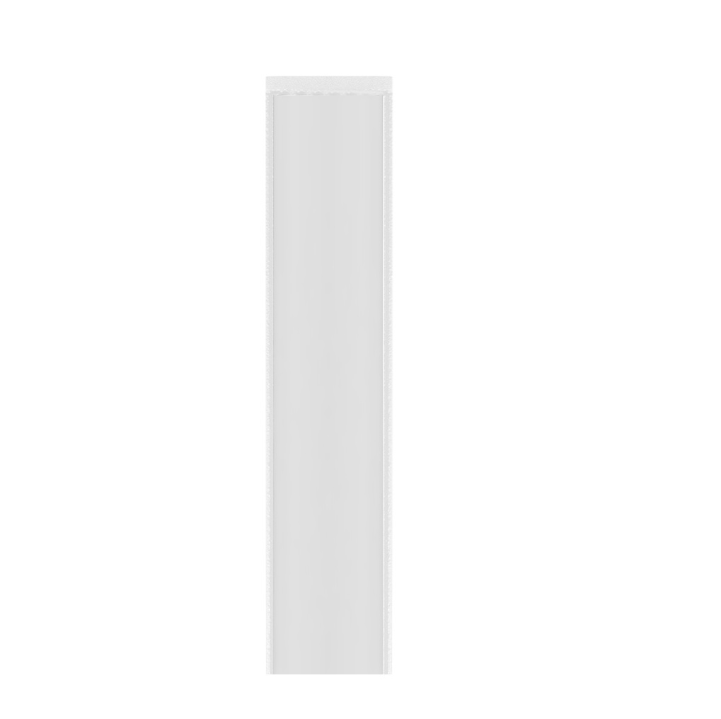 Perfil Alumínio 17x7 Mm 2mts Branco Sobrepor Ebfil608891 EmbuLED