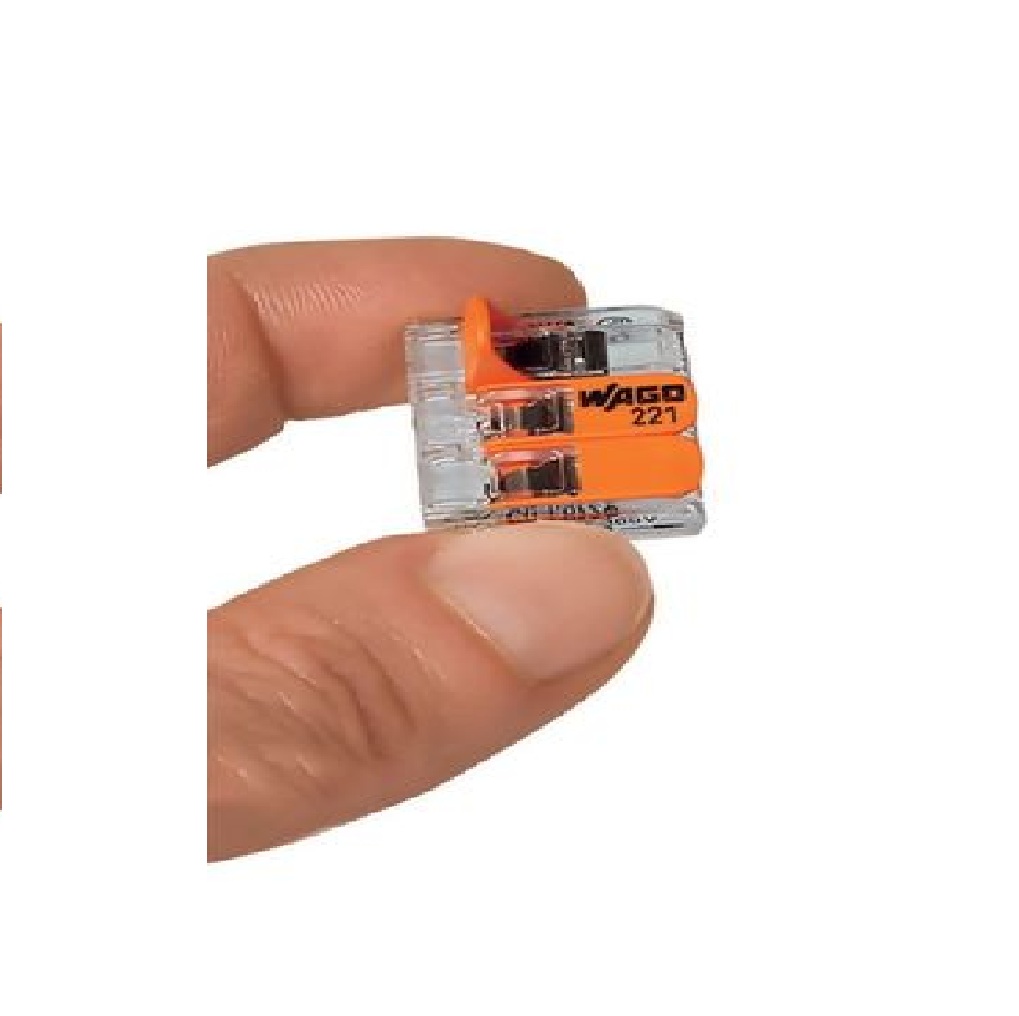 Conector de Emenda WAGO 3 Polos 0,5 a 6 mm² 41 A 221-613