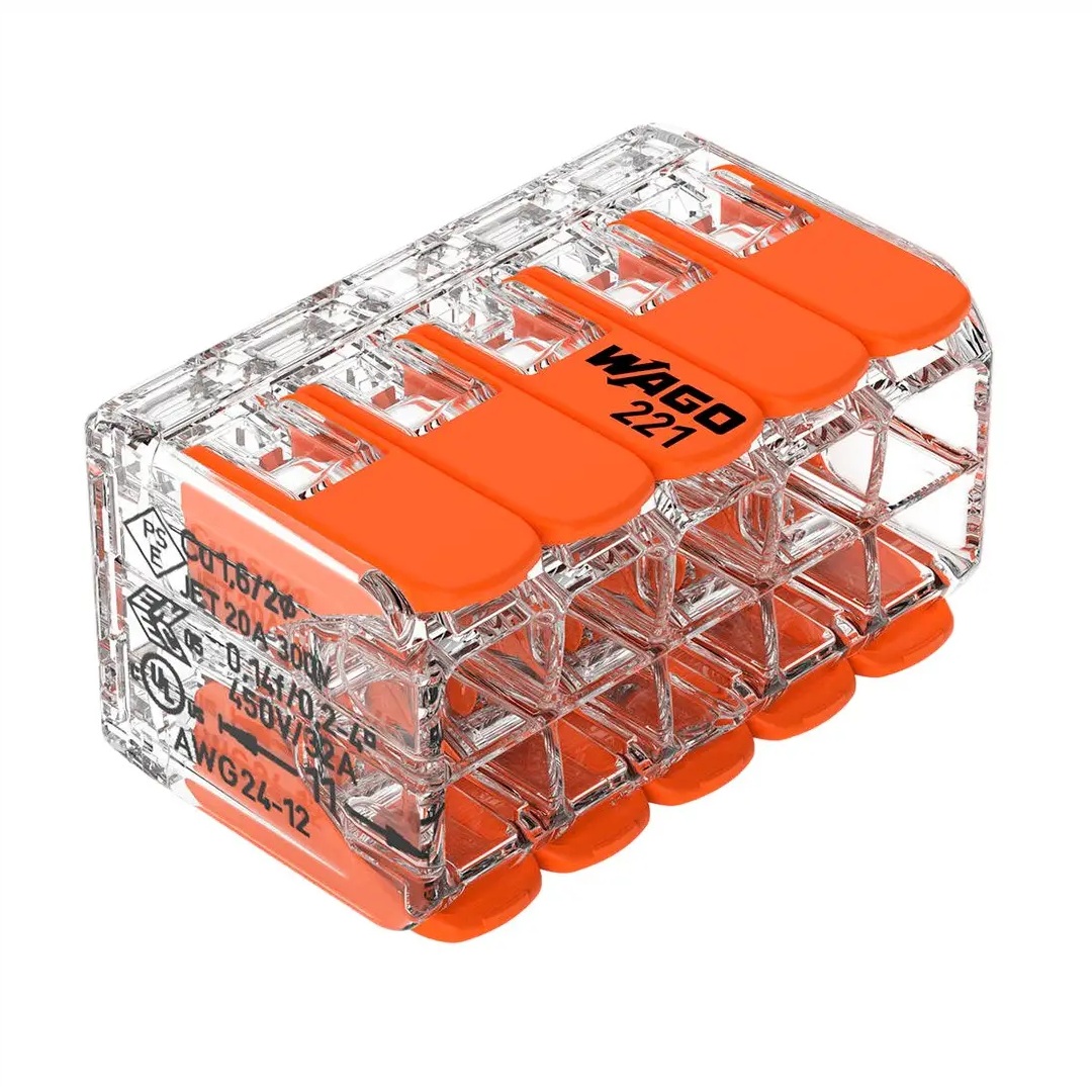 Conector de Emenda WAGO 10 Polos 0,14 a 4 mm² 32 A 221-420