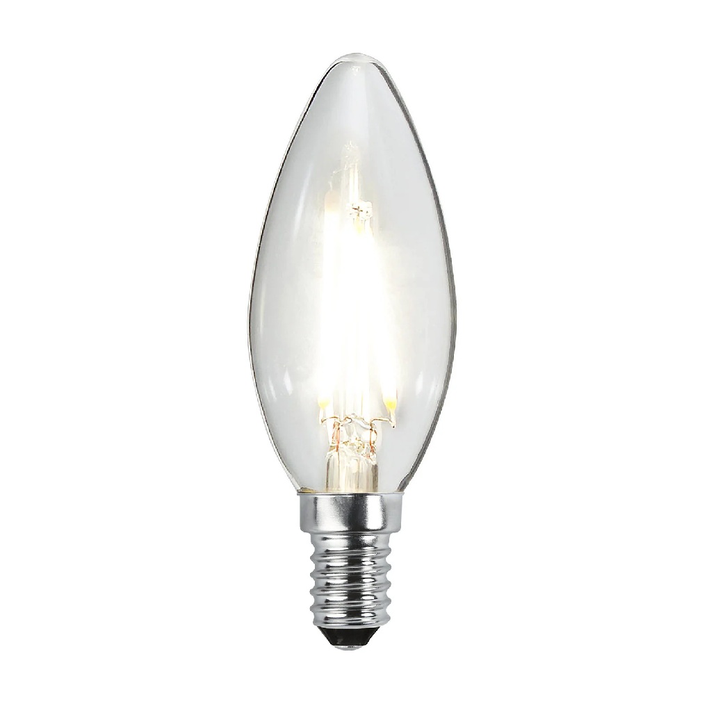 Lâmpada LED Filamento Vela Balão Cristal 4,7 W E14 6500 K Bivolt EB2204 Embuled