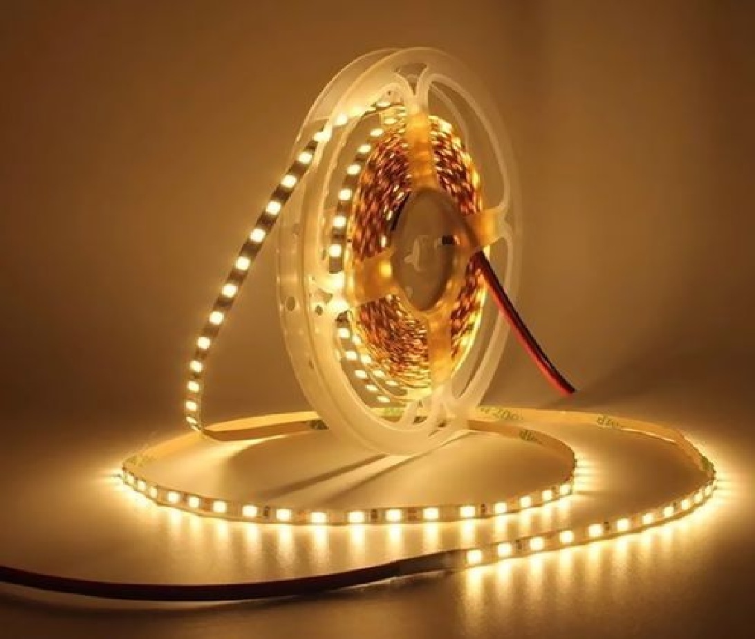 Fita LED SMD 2835 120 LEDs/m 12 V 12 W/m 3000 K IP20 Rolo 5 m EBFT80446 Embuled