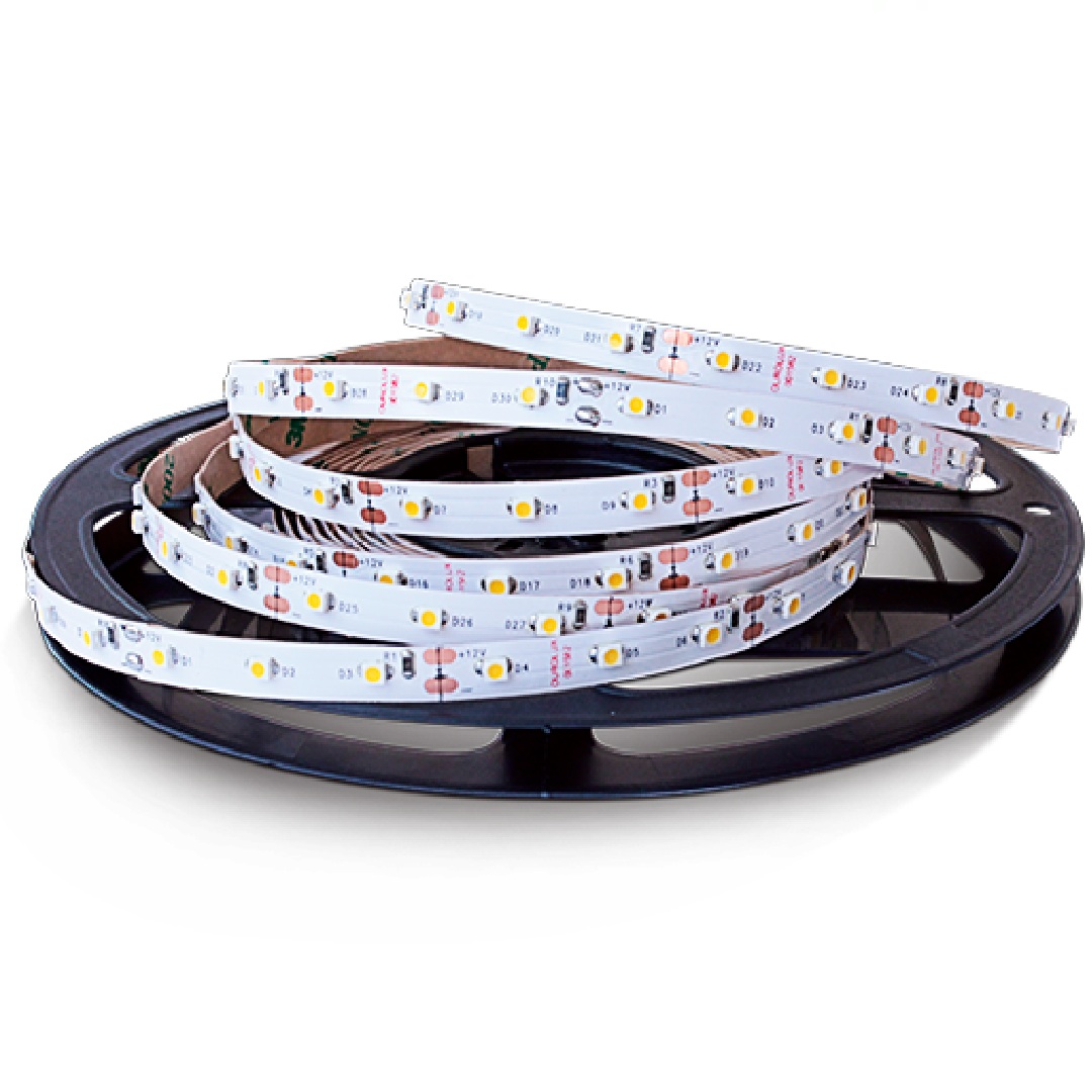 Fita LED SMD 2835 IP20 7 W/m 12 V 3000 K Rolo 5 m 05755 Ourolux