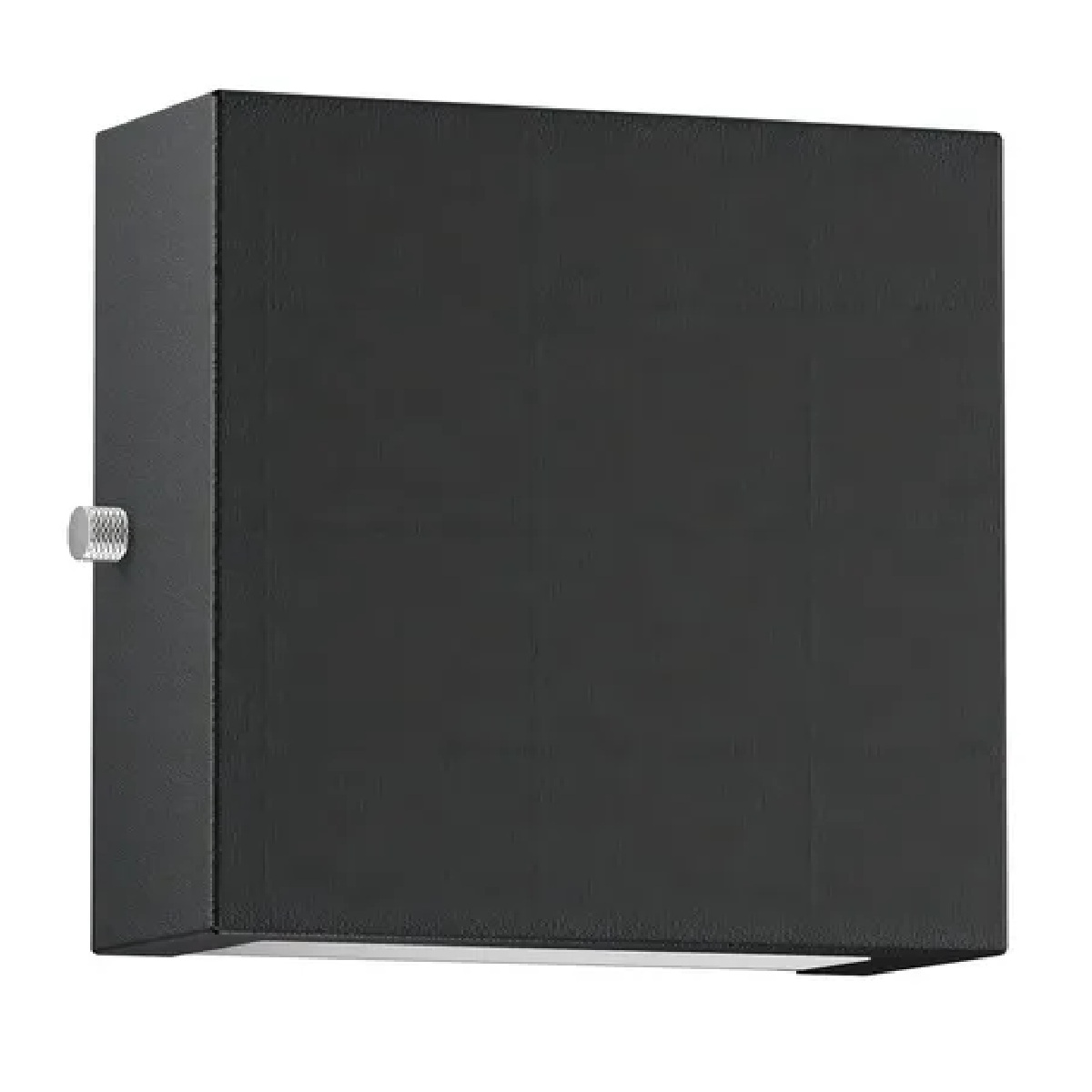Arandela de Alumínio 2 Focos Frente Lisa 12 x 12 x 5 1x G9 Preto MOD103EPT Foco Iluminação