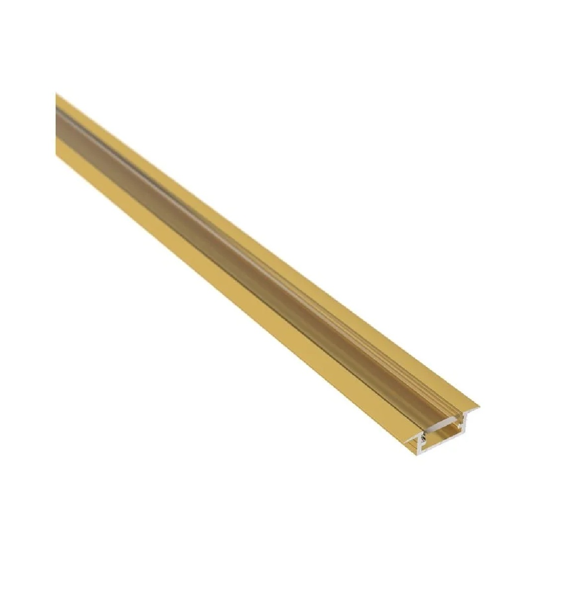 Perfil de Alumínio de Embutir para Fita LED 2 m Dourado EBFIL61238 Embuled