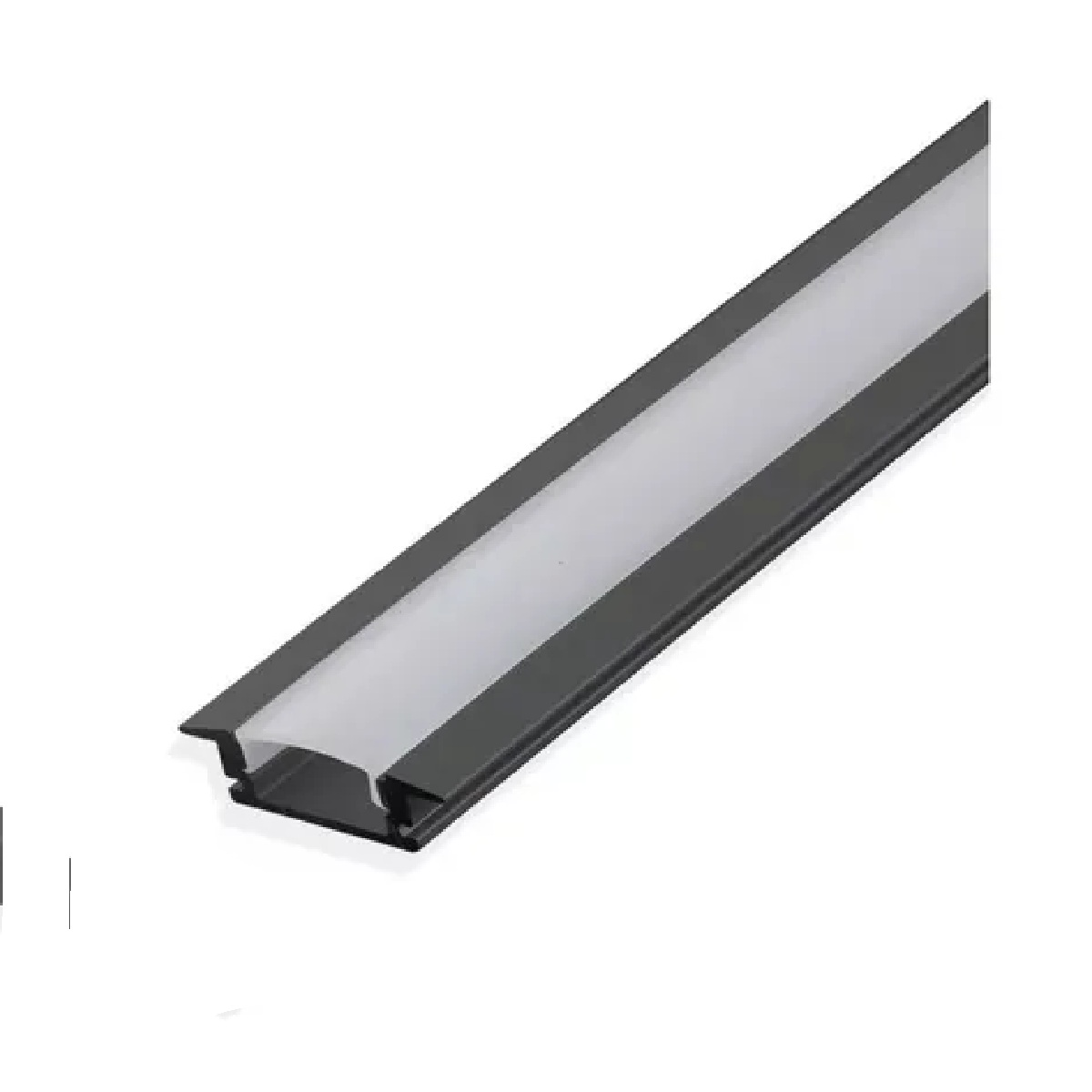 Perfil de Alumínio de Sobrepor 20 x 15MM x 3 m Preto EBFIL61301 Embuled