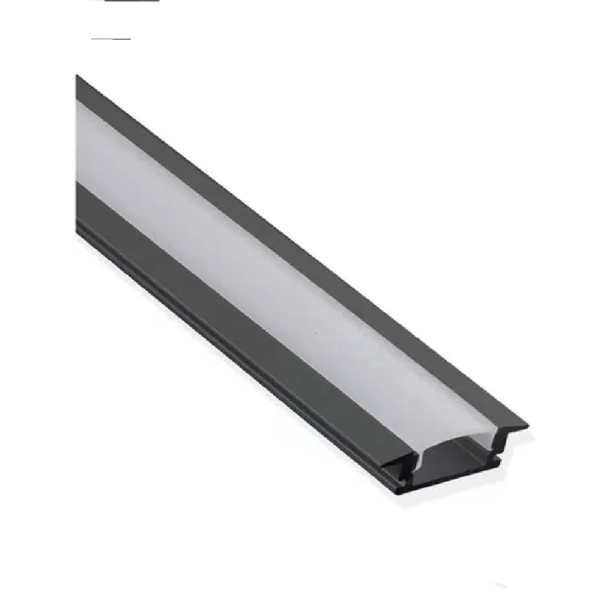 Perfil de Alumínio de Sobrepor 20 x 15MM x 3 m Preto EBFIL61301 Embuled