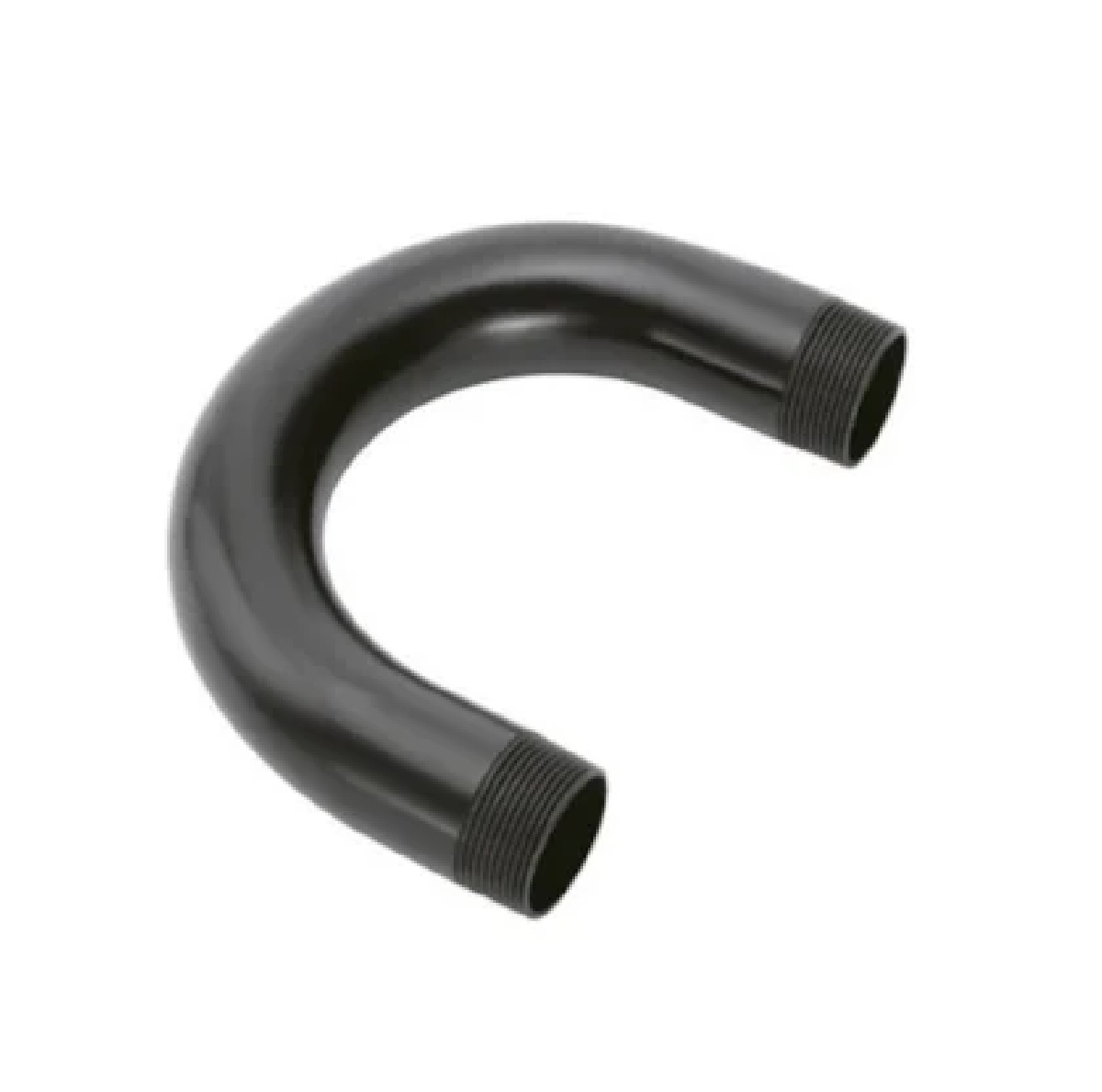 Curva de PVC Roscável Antichama 1 pol. 180° Preto Elétrica Bichuette