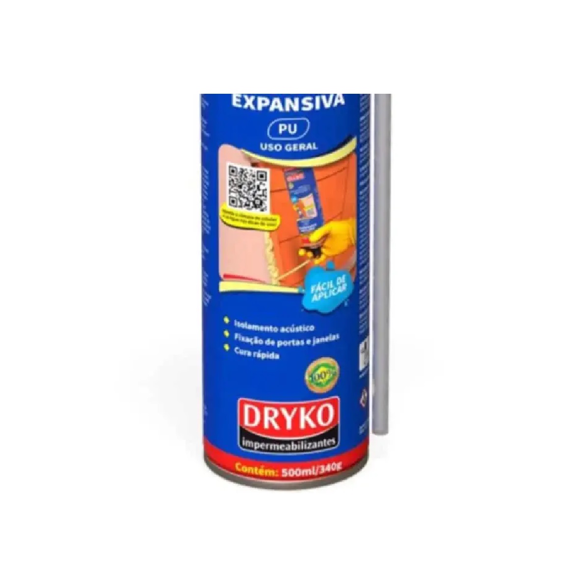 Espuma Expansiva de Poliuretano 500 ml 340 g Dryko